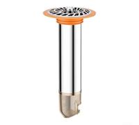 Siphon de sol anti-odeurs, siphon de salle de bain en acier inoxydable avec piège à eau profonde, maille de récupération des débris, installation sans outil, blocage des gaz d'égout, dessus amovible