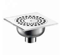 Delabie Siphon de sol à encastrer 684000 Ø40 laiton chromé 140x140 garde d'eau 18 mm