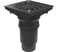 Siphon de sol Chud?j D110-250 avec clapet anti-retour, grille en plastique 731 S P