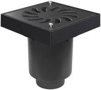 Siphon de sol Chud?j D160/D110-250, clapet anti-retour, grille avec verrouillage M 328 Pz
