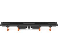Siphon de sol Chud?j noir 650 mm, fond D40, sans grille CH 650/S40 C -