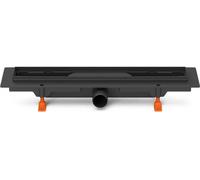Siphon de sol Chud?j noir 650 mm, raccord latéral D40, sans grille CH 650/1 C -