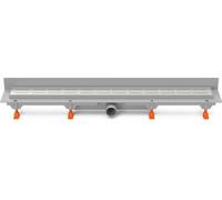 Siphon de sol Chud?j vers le mur 650 mm, raccord latéral D40, tapis de siphon CH 650 L 3 -