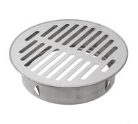 Siphon de sol en acier inoxydable 201, type d'insert, drain de toit rond, grille de drainage sans eau de jardin à haut volume (tube de 160 mm)