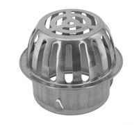 Siphon de sol en acier inoxydable 304 50 à 200 mm, anti-encrassement, grand drain rond avec filtre, insert brossé, drainage rapide pour extérieur et intérieur (90 mm)