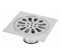 Siphon De Sol en Acier Inoxydable Épais Drain De Douche Carré Anti-Odeur pour Salle De Bain 100 100mm