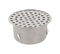Siphon de sol en acier inoxydable pour tuyaux de toit et de balcon - Design creux pour éviter le blocage des débris - Convient aux tuyaux de vidange en PVC pour un débit efficace de l'eau de pluie (75