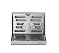 Siphon de sol en forme de L, paroi latérale en acier inoxydable pour balcon, douche, système de drainage de même couche, système de drainage pour salle de bain, cuisine pour insert de carrelage anti