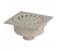 Siphon de sol en pvc sable - 150 x 150 mm - sortie M 50 - F 40 mm / sable - SC504S NICOLL