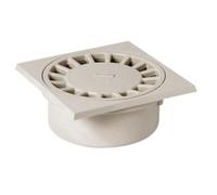 Siphon de sol en pvc sable - 200 x 200 mm - sortie M80 - F90 - SC089S NICOLL