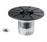Siphon de sol magnétique anti-odeur 32-43 mm PVC piège à cheveux (gris) | Construction en PVC avec joint magnétique pour bloquer les odeurs Piège à cheveux double couche Drainage à haut débit et