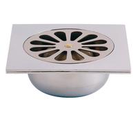 Siphon de sol ABS chromée 140x140 - VALENTIN - 46230000000