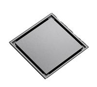 Siphon de sol pour salle de bain Couvercle de Valve vidange sol Invisible, piège douche, Anti-reflux for cuisine salle bains, carré en laiton Anti-odeur 100x100(GREY)