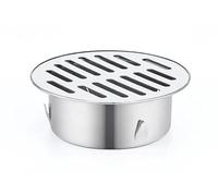 Siphon De Sol Rond en Acier Inoxydable, Grille De Goutte, Filtre Anti-Encrassement, Outils De Maison pour Balcon, Cour,Siphon De Sol pour Toit, Terrasse, Jardin ExtéRieur (ø110 mm)