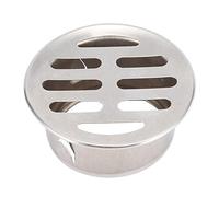 Siphon de Sol Rond en Acier Inoxydable, Siphon D'évier Anti-Blocage, Siphon de Sol Amovible, pour Utilisation sur Balcon de Toit de Terrasse Extérieure (50 Bouche Plate)