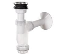 Siphon de vidange de vidange de bouteille de cuisine de salle de bains avec l'enveloppe de corps transparent