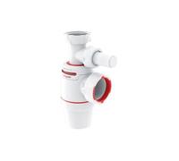 Siphon d'évier NEO AIR D40 Bi injection avec prise machine à laver WIRQUIN 30722145