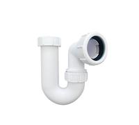 Siphon d'évier pivotant multi-fit 32 mm conforme à la norme BS EN 274-1:2002. Avec rondelle d'étanchéité EPDM et joint d'étanchéité de 75 mm. Siphon de lavabo, idéal pour une solution efficace de