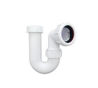 Siphon d'évier pivotant multi-fit 40 mm conforme à la norme BS EN 274-1:2002. Avec rondelle d'étanchéité EPDM et joint d'étanchéité de 75 mm. Siphon de lavabo, idéal pour des solutions efficaces de
