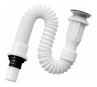 Siphon d'évier, siphon gain de place, évacuation d'évier flexible, évacuation d'évier, extensible de 40 à 80 cm