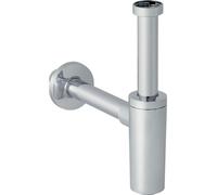 Siphon direct Geberit pour lavabo en PP d 32, chromé 151034, 1 pièce.