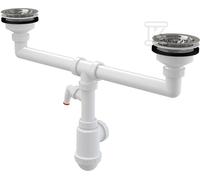 SIPHON ÉVIER 2 COM TAMIS DN115 A453P