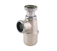Siphon pour évier - à culot démontable - laiton brut VALENTIN
