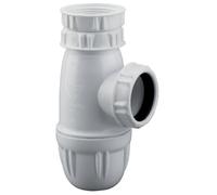 Siphon évier réglable sortie D40 plastique blanc - Valentin - 75030000100