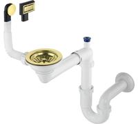 Siphon for 1-bowl granite sink - Space-Saver