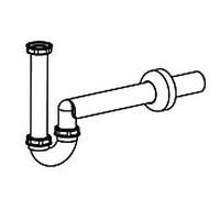 Siphon LAUFEN H8939480000001 DN 40, plastique, blanc , pour mur- Bidet