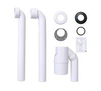 Siphon Lavabo 90° Anti-Odeur Compatible pour geberit Siphon Lavabo(45°) | Joint eau efficace, bloque gaz égouts, compatible Geberit, design 90 degrés, blanc propre