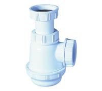 Siphon de lavabo - culot court - D32 mm - blanc
