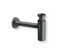 SIPHON LAVABO DROIT LUXE LAITON DESIGN 35 cm NOIR - CRISTINA ONDYNA MS3413