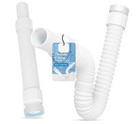 Siphon Lavabo Flexible 5/4 x 32 mm Universel Syphon Evier Cuisine Réglable Souple