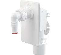 Siphon mural pour lave-linge blanc APS4