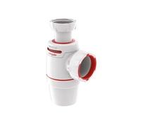 Wirquin Siphon évier Néo Air 30722156, Ø40 blanc, anti-vide intégré, réglable, zéro fuite