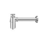 Siphon piège à odeurs pour bouteille ASW , 2000 2000 /4" x 32 mm, rosace Ø 65 mm, laiton chromé