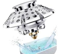 Siphon pop-up métallique pour meuble de salle de bains, 36-45 mm, entièrement en métal, siphon anti-cheveux, siphon anti-odeurs, siphon anti-obstruction