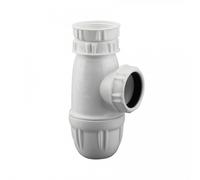 Valentin Siphon d'évier réglable Ø 40 mm blanc - culot démontable
