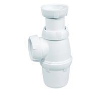 Wirquin 30723115 Siphon d'évier classique ⌀40 mm réglable en hauteur, blanc