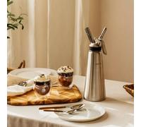 Siphon pour mousses et crèmes chaudes ou froides 0,50 L MASTRAD Inox