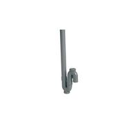 Siphon simple de machine a laver a sortie verticale orientable - pvc gris - ø 40 mm, ref. 1yh23c