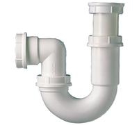 Siphon tube articulé pour évier - Diamètre 40 mm - Réglable et Orientable