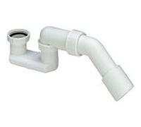 Siphon Viega 106263 G 1 1/2 x DN 40/50, plastique blanc , avec coude d'évacuation à 45°