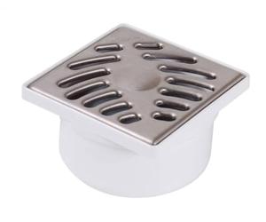 siphonnette - avec grille inox - sortie verticale docia - diamètre 50 / 40 mm pvc - nicoll sihj10i