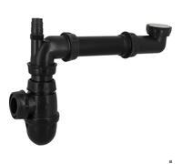 Siphons universel avec tubulure gain de place - NICOLL - Lavabo et Évier - Matières recy s