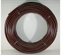 Siplast Tuyau goutteur perforé et auto-régulant, pour l’arrosage goutte à goutte, avec raccord de robinet inclus, 100 m, Ø 16 mm, marron