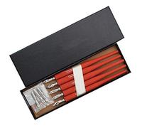 SIPLIV en plastique professionnel stylo plume manga gothic dip avec kit de stylo dessin 5 plumes calligraphie manga - 5 pcs, rouge