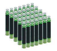 SIPLIV Lot de 35 cartouches d'encre, cartouches de recharge d'encre pour stylo plume de calligraphie de diamètre intérieur de 3,4 mm - Vert clair