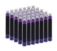 SIPLIV Lot de 35 cartouches d'encre de 3,4 mm de diamètre pour stylo plume de calligraphie, cartouches d'encre de rechange, violet